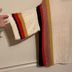 Stripped sweater tunic